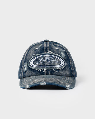 Denim Orbit 6 Panel Cap in Blasted Middy Blue