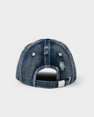Denim Orbit 6 Panel Cap in Blasted Middy Blue