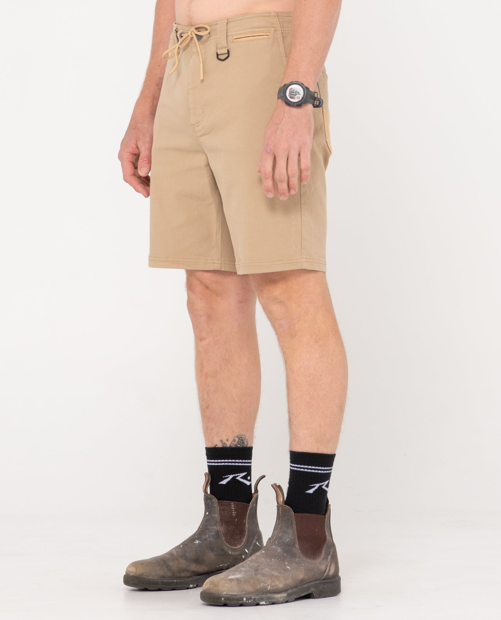 Khaki shorts store for work