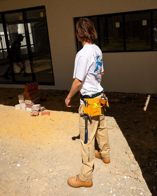 Mens Trade R Webbing Belt in Black / Blue