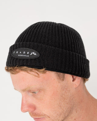 Mens Trade R Thinsulate Beanie in Black