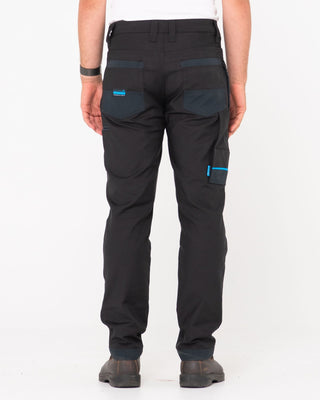 Man wearing Tr245 9 Pocket Stretch Work Pant in Black