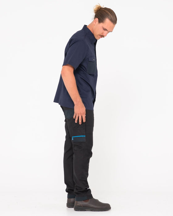 man-wearing-tr245-9-pocket-stretch-work-pant-in-black