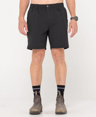 Man wearing Powerweave Quick Dry Work Short in Black