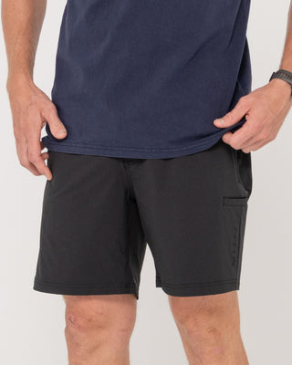 Man wearing Powerweave Quick Dry Work Short in Black