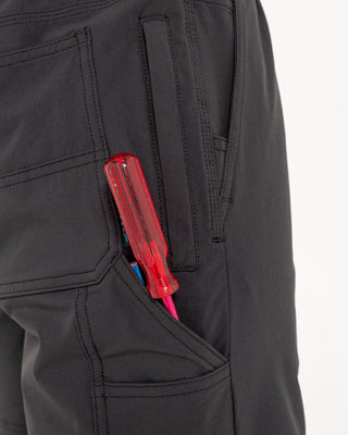 Man wearing Powerweave Quick Dry Work Short in Black