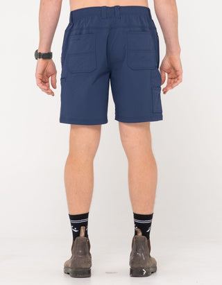Man wearing Powerweave Quick Dry Work Short in Navy Blue