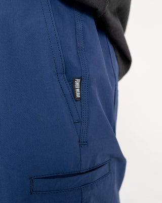 Man wearing Powerweave Quick Dry Work Short in Navy Blue