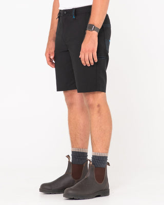 Man wearing Tr400 9 Pocket Stretch Short in Black