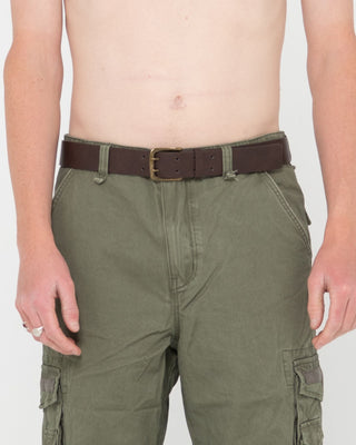 Mens Cutback 2 Belt in Coffee