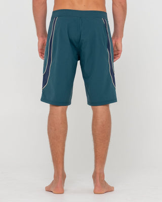 Man wearing Charger Boardshort in Green Gables