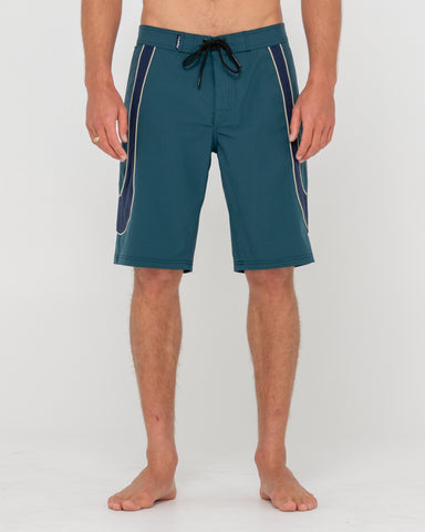 Man wearing Charger Boardshort in Green