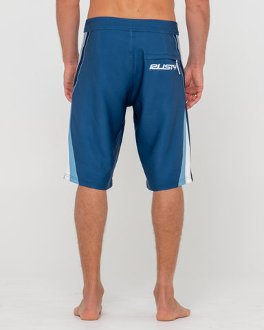 Man wearing Plot Twist Boardshort in Blue