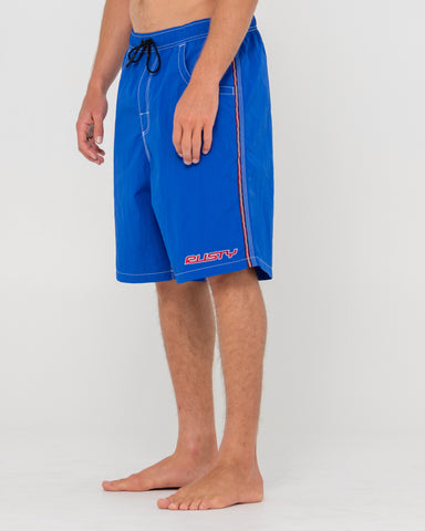 Man wearing Flip Daddy Boardshort in Blue