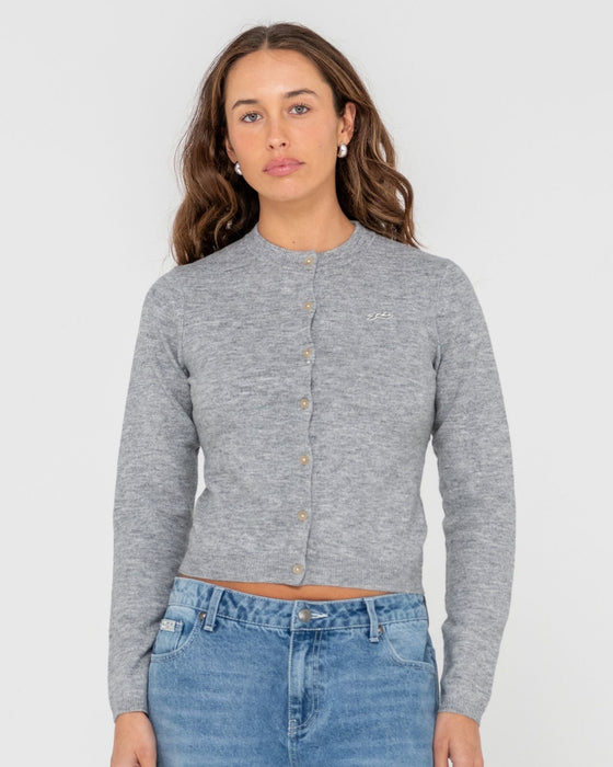 woman-wearing-nana-beryl-slim-fit-cardigan-in-oyster-grey