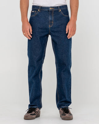 Man wearing Steven Straight Jean - Indigo in Indigo