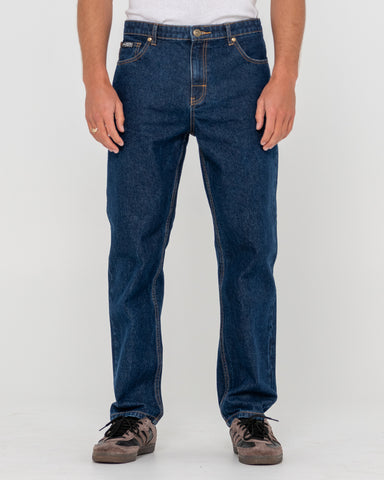 Man wearing Steven Straight Jean - Indigo in Blue