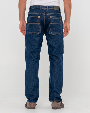 Man wearing Steven Straight Jean - Indigo in Blue