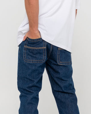 Man wearing Steven Straight Jean - Indigo in Indigo