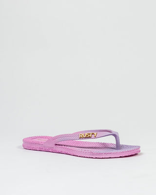 Womans Palm Springs Thong in Pastel Lilac / Fondant Pink