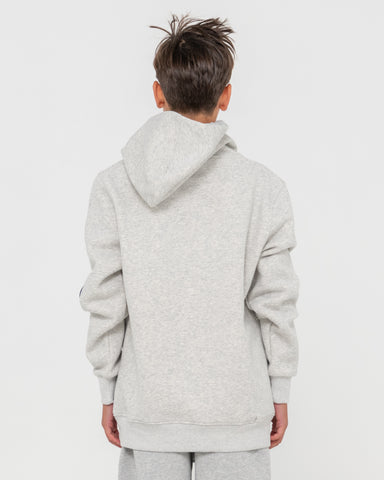 Boy wearing Competition Revolution Hooded Boys in Grey