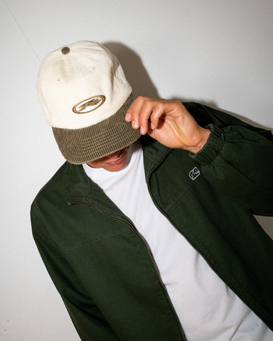 Mens Wired Six Panel Cap in Green