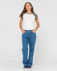 R2k Ribbed Raglan Tee