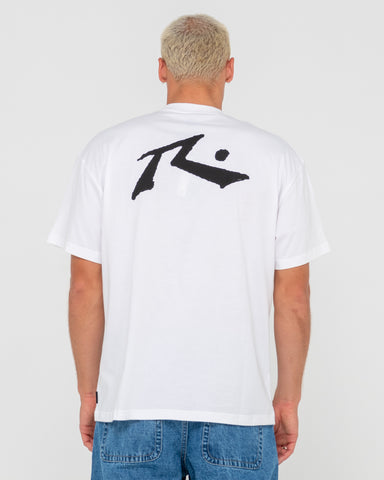 Man wearing Competition Short Sleeve Tee in White