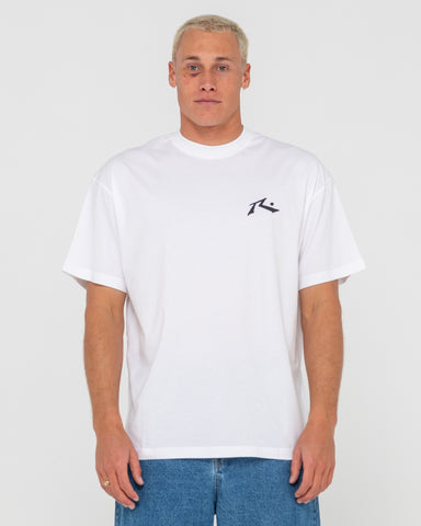 Man wearing Competition Short Sleeve Tee in White