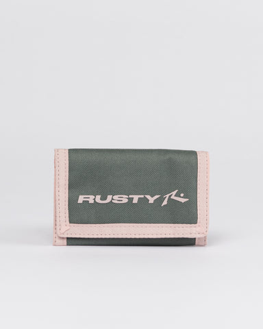 Girls Bloom Tri Fold Wallet in Green