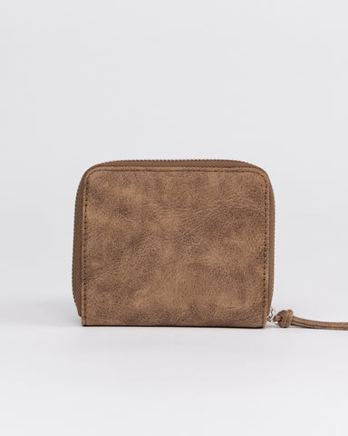 Womans Astoria Compact Wallet in Brown