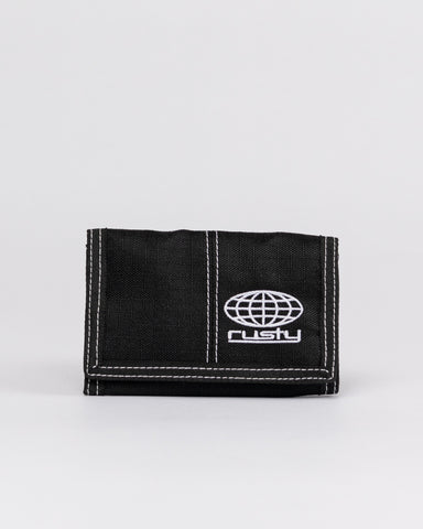 Mens Domination Tri-fold Wallet in Black