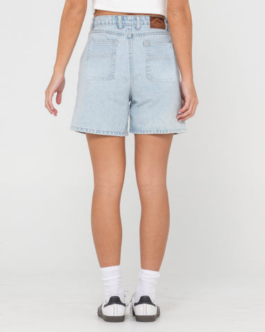 Cyprus High Waisted Denim Short