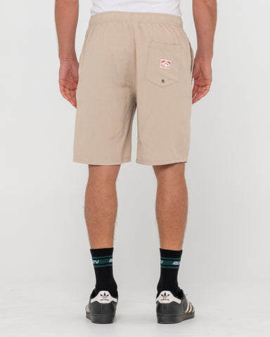 Man wearing Overtone Elastic Short in Nude