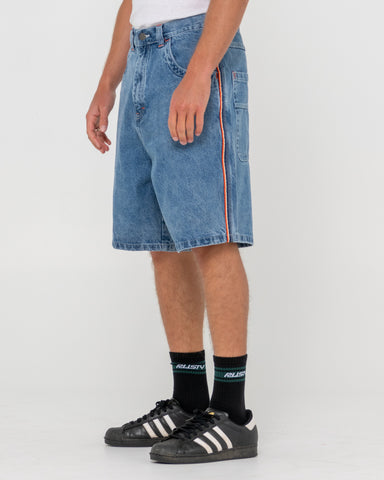 Man wearing Flip Daddy 2.0 Jort - Middy Blue in Blue