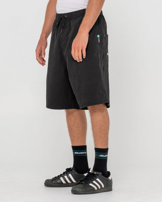 Man wearing Wear Eva Elastic Short in Black