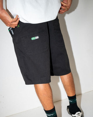 Man wearing Wear Eva Elastic Short in Black