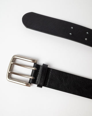 Womens Tease Leather Stud Belt in Black