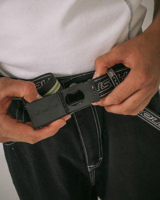 Mens Flip Daddy Belt in Sulphur / Black