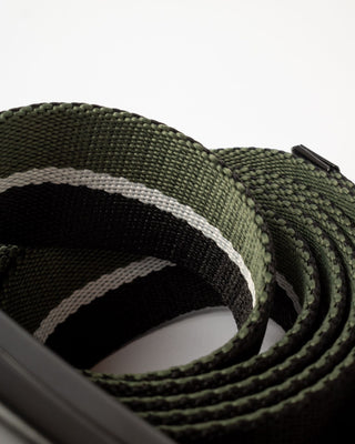 Mens Double Dip Webbing Belt in Black 1
