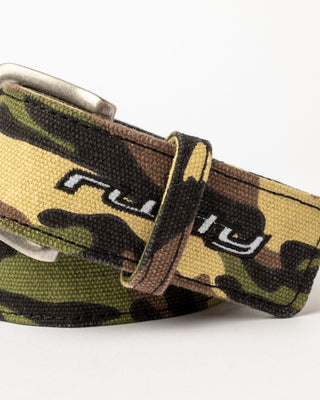 Mens Raid Canvas Belt in Camo