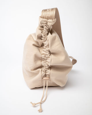 Womens Free Fall Nylon Sling Bag in Oatmeal