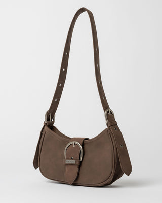 Womens Rodeo Suede Handbag in Pinecone