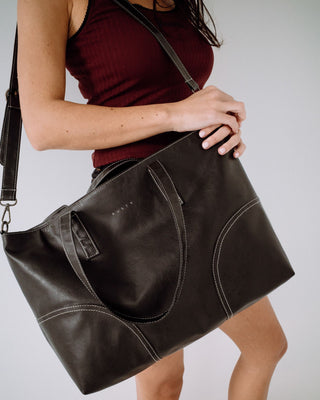 Womens Mallory Tote Bag in Black