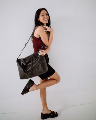 Womens Mallory Tote Bag in Black