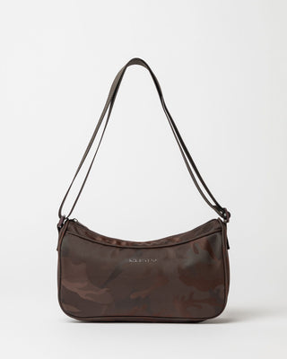 Womens Stellar Nylon Camo Crossbody Bag in Java
