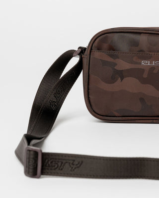 Womens Stellar Nylon Camo Side Bag in Java