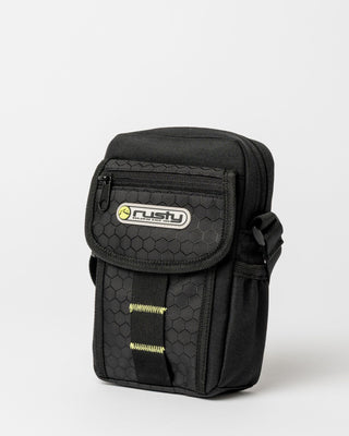 Mens Voltage Crossbody Bag in Black / Sulphur