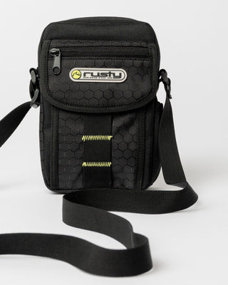 Mens Voltage Crossbody Bag in Black / Sulphur