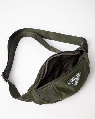 Mens Trisector Crossbody Bag in Shadow Army